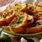 Garlic Bread Loaf With Pesto Sauce Cheese