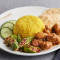 Nasi Kunyit With Curry Mutton And Okra