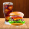 Lamb Burger And Pepsi