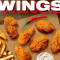 6 St Fiery Wing's W/ Fries