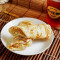 Shāo Ròu Dàn Juǎn Bǐng Tào Cān Egg Pancake Roll With Roasted Pork Combo