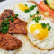 Grilled Lemongrass Chicken Fried Egg With Steamed Rice