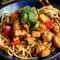 Braised Chicken With Hand- Pulled Noodle （Boneless） Wú Gǔ Huáng Mèn Jī Shǒu Gōng Lā Miàn