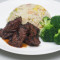 Grilled Sirloin Steak Tips, Pork Fried Rice