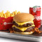 Combo Double Jr. Bacon Cheeseburger Coca Cola Fries