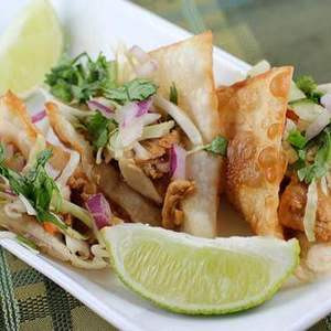 Kyckling Wonton Tacos