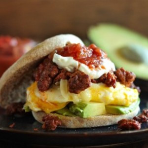 Kryddig Chorizo, Monterey Jack Egg Breakfast Sandwich