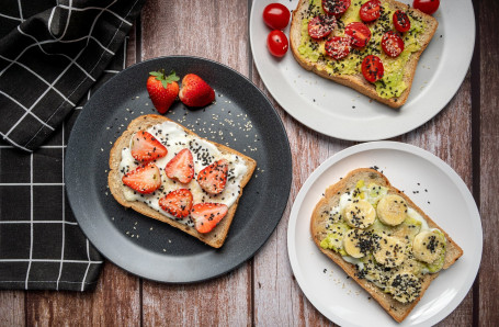 Avokado, Äggvita Spenat Frukost Power Sandwich